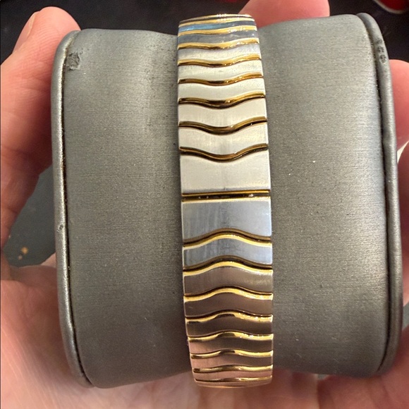 EBEL WAVE 18k Gold and Stainless Steel Mother of Pearl Diamond Dial - Picture 8 of 9